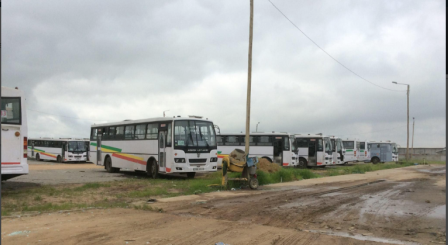 Bus Depot, Congo, Africa 