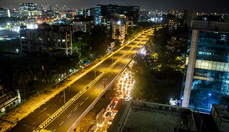 Flyovers at Thane Belapur Road, Navi Mumbai